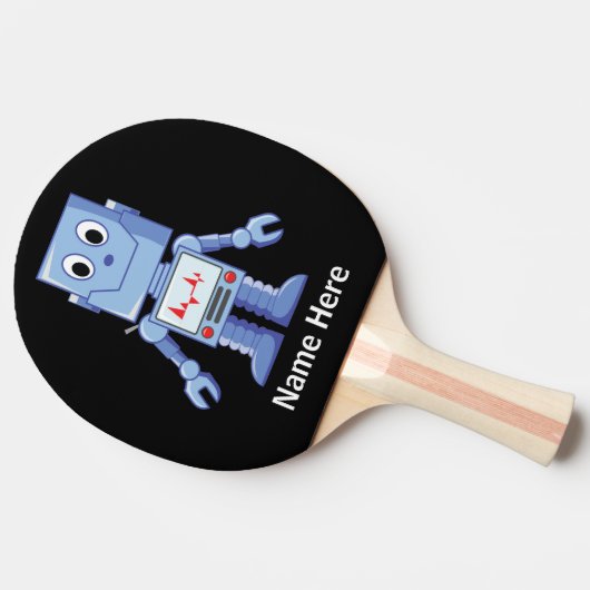 Raquette De Ping Pong Robot bleu (Côté)