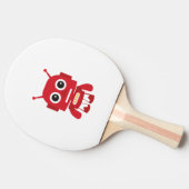 Raquette De Ping Pong Robot rouge rétro (Côté)