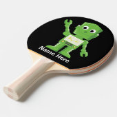 Raquette De Ping Pong Robot vert et jaune (Devant Angle)