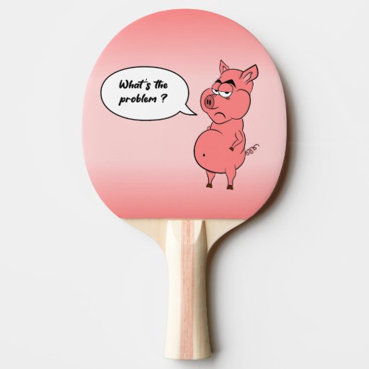 Raquette De Ping Pong Ronchon le cochon (Dos)