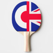 Raquette De Ping Pong Rondeau/Union Jack de mod (Devant)