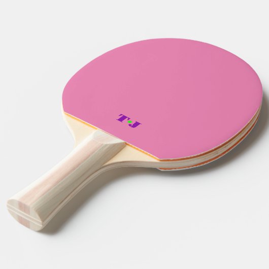 Raquette De Ping Pong rose (Devant Angle)