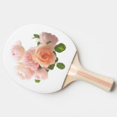Raquette De Ping Pong Rose Design moderne élégant Modèle personnalisé (Côté)