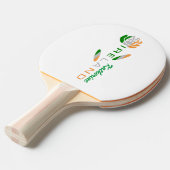 Raquette De Ping Pong Rose du drapeau irlandais personnalisé (Devant Angle)