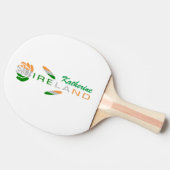 Raquette De Ping Pong Rose du drapeau irlandais personnalisé (Côté)