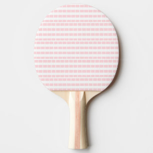 Raquette de Ping Pong Rose et Blanche Rayure Carré