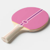 Raquette de ping pong rose et violet joli (Devant Angle)