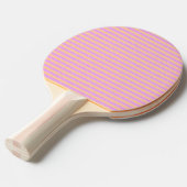 Raquette De Ping Pong Rose Géométrique (Devant Angle)