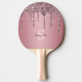 Raquette De Ping Pong Rose Gold Rose Parties scintillant Drives Sparkle  (Devant)