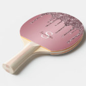 Raquette De Ping Pong Rose Gold Rose Parties scintillant Drives Sparkle  (Devant Angle)