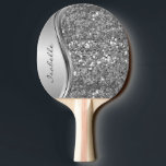 Raquette De Ping Pong Rose Gold Sparkle Glam Bling Métal personnalisé<br><div class="desc">Cette conception peut être personnalisée dans la zone fournie en modifiant la photo et/ou le texte. Vous pouvez également le customiser en cliquant sur Personnaliser ce Modèle, puis en choisissant l'option cliquer pour customiser et supprimer ou modifier la couleur de l'arrière - plan, ajouter du texte, modifier la couleur ou...</div>
