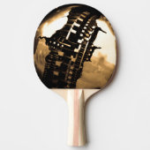 Raquette De Ping Pong Rose Gold Steampunk  (Devant)