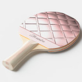 Raquette De Ping Pong Rose Gold Waffle personnalisée (Devant Angle)