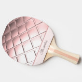 Raquette De Ping Pong Rose Gold Waffle personnalisée (Côté)