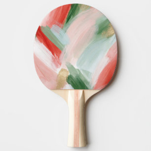 Raquette De Ping Pong Rose Or Vert Bleu Rouge Abstrait