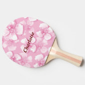 Raquette De Ping Pong Rose personnalisé (Côté)