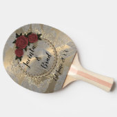 Raquette De Ping Pong Rose romantique Mariage de plume de  (Côté)
