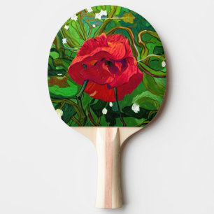 RAQUETTE DE PING PONG ROSE ROUGE