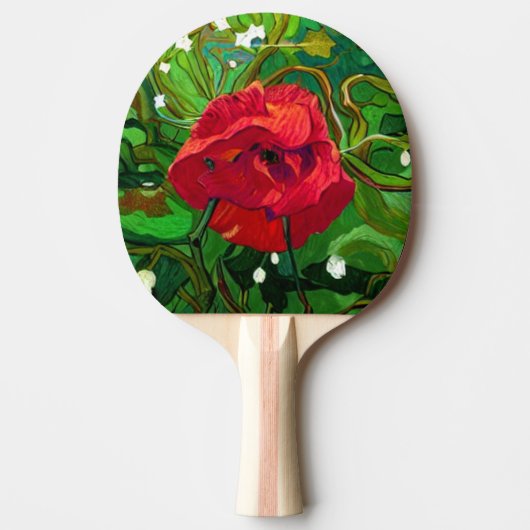 RAQUETTE DE PING PONG ROSE ROUGE (Devant)
