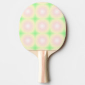 Raquette De Ping Pong Rose vert pâle Blanc 3D Optique Motif dégradé (Devant)