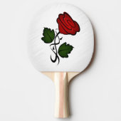 Raquette De Ping Pong Roses rouges simples (Devant)