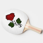 Raquette De Ping Pong Roses rouges simples (Côté)