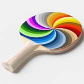 Raquette De Ping Pong Roue couleur spirale (Devant Angle)
