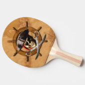 Raquette De Ping Pong Roue de pirate de jolly roger (Côté)