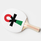 Raquette De Ping Pong Rouge, Noir & Vert Ankh (Côté)