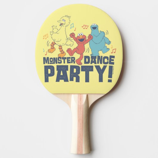 Raquette De Ping Pong Rue Sésame | Monster Dance Party (Devant)