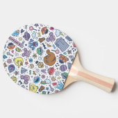 Raquette De Ping Pong Rue Sésame | Sesame Pals DoodMotif (Côté)