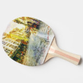 Raquette De Ping Pong Rues de vieille aquarelle de Prague (Côté)