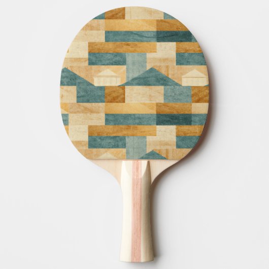 Raquette De Ping Pong Rustique/Cabane/Chalet/Montagne (Devant)