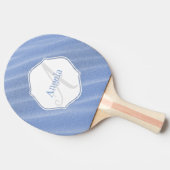 Raquette De Ping Pong Sable Bleu Ripples Ping Pong Personnalisé (Côté)