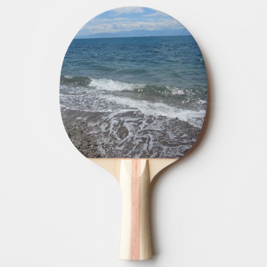 Raquette De Ping Pong Sable et vagues océaniques (Devant)