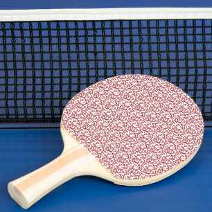 Raquette De Ping Pong Sac à main chic rouge à motifs pour le quotidien