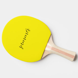 Raquette De Ping Pong Sac blanc élégant avec Jaune "été"