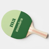 Raquette De Ping Pong Sage green script monogram initial (Côté)
