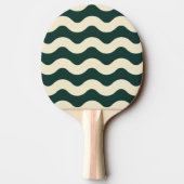 Raquette De Ping Pong Sage Vert à rayures ondulées (Dos)