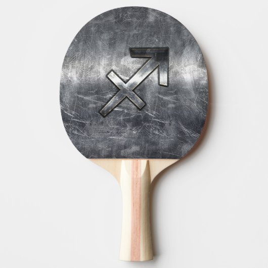 Raquette De Ping Pong Sagittarius Zodiac Connexion Silver Steel look (Devant)