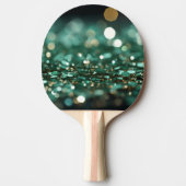 Raquette De Ping Pong ☘️ Saint Patrick’s Day Parties scintillant verte B (Devant)