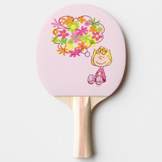 Raquette De Ping Pong Sally pense aux fleurs (Devant)