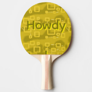 Raquette De Ping Pong Salut Géométrique