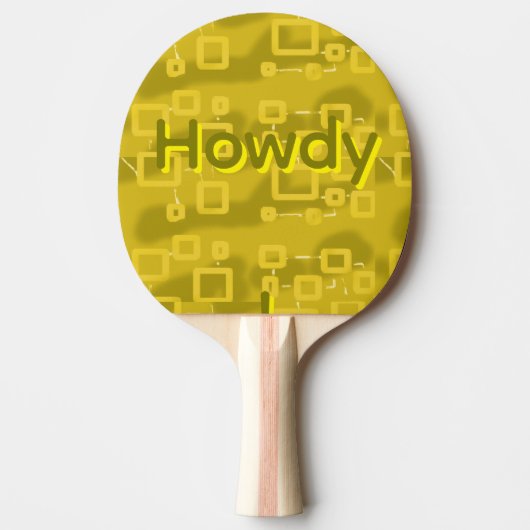 Raquette De Ping Pong Salut Géométrique (Devant)