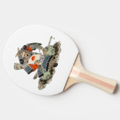 Raquette De Ping Pong Samouraï assis (Côté)