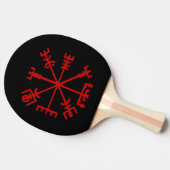 Raquette De Ping Pong Sang Rouge Vegvísir (Viking Compass) (Côté)