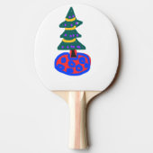 Raquette De Ping Pong Sapin de Noël drôle (Dos)