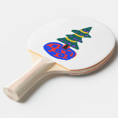 Raquette De Ping Pong Sapin de Noël drôle (Devant Angle)