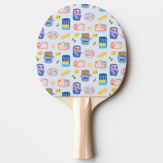 Raquette De Ping Pong Sardines et citrons (Devant)