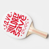 Raquette De Ping Pong Sauver les enfants, sauver des vies (Côté)